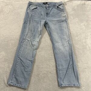 CLSC Jeans Men 40 x 34 Straight Leg Blue Wash Denim Y2K Distressed Baggy